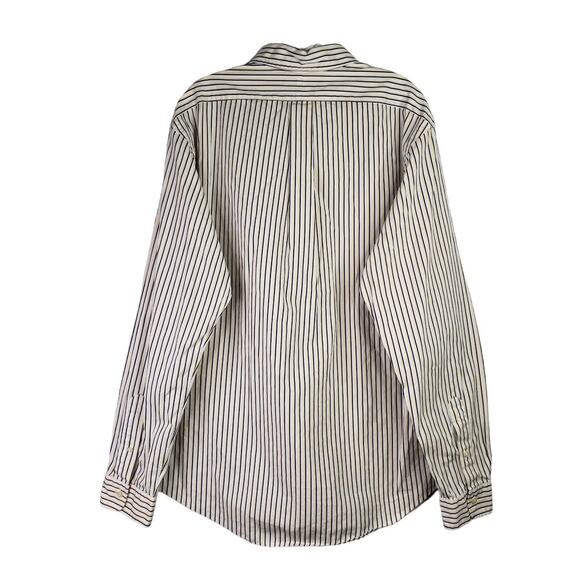 Polo Ralph Lauren Oxford Shirt Men's XL LS Button Down Stripe Blue Yellow White - Picture 3 of 10